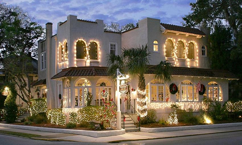 The Casa de Suenos celebrates Nights of Lights in St. Augustine, Florida.