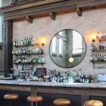 The vintage-inspired bar at the Ice Plant restaurant in St. Augustine, FL