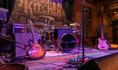 The stage at the speakeasy Prohibition Kitchen in St. Augutine